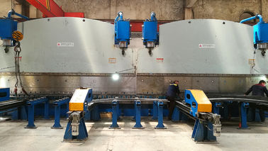 qualité  Double linkage CNC hydraulic plate bending machine for light pole production line usine