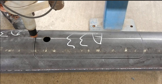 Good price Coupe de porte de soudage par machine à pôle léger en ligne