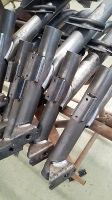 Bras robotique industriel de laser de fibre argentée en aluminium d'acier inoxydable en métal