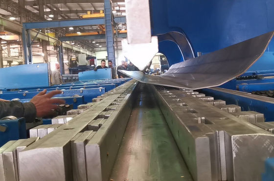 650 tonnes machine de freinage hydraulique CNC en tandem pour la fabrication de poteaux légers et de mâts hauts