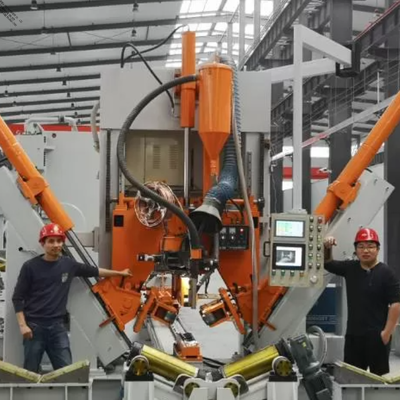 Soudage d'arrêt de poteau CNC MIG à impulsion de 12 m | Machine de soudage de poteaux d'éclairage public