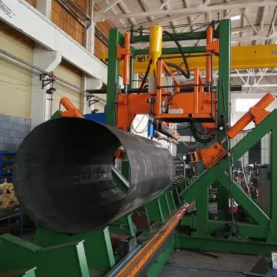 Machine de soudage à double arc multi-fil en arc submergé CNC à pôle fermé pour 14 m de diamètre 1,9 m de pôle d'acier
