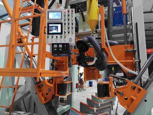Machine de soudage à fermeture de pôle CNC 5G HM800/14000 14m Longueur Conception polygonale