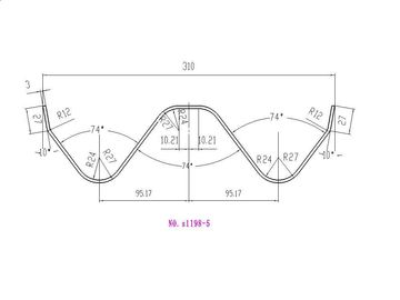 Le moule de recourbement/pressent l'outillage de frein des outils de fabrication de rambarde de route